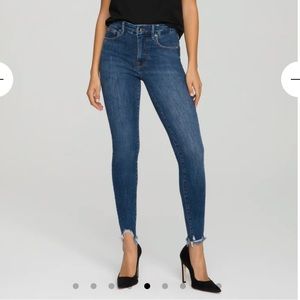 Good American GOOD LEGS CROP | BLUE614. Size 8. NWT
